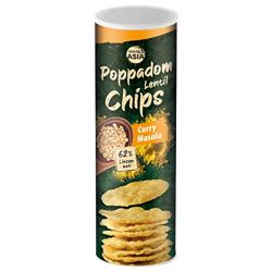 BONASIA Poppadom Chips Curry Masala 70g