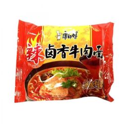 Mr. Kang instant noodle soup beef...