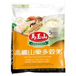 GREENMAX High Fiber Yam & Grains Porridge 10x35g
