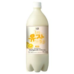WOORISOOL马格利气泡米酒 柠檬味 Alk.3% 750ml (包括押金 0.25 欧）
