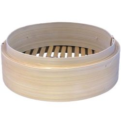 Bamboo Steam Basket 10"（Ø26cm X H7.1cm）