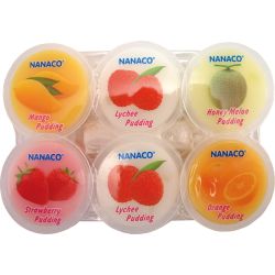 NANACO Puddingmix aus 5 Sorten Litschi  Mango...