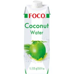 FOCO 100% Reines Kokoswasser 1L