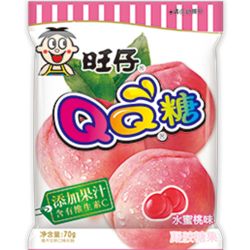 WANT WANT QQ Gum Peach 70g